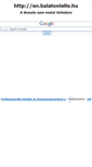 Mobile Screenshot of en.balatonlelle.hu