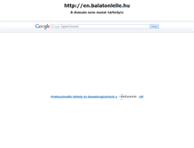 Tablet Screenshot of en.balatonlelle.hu